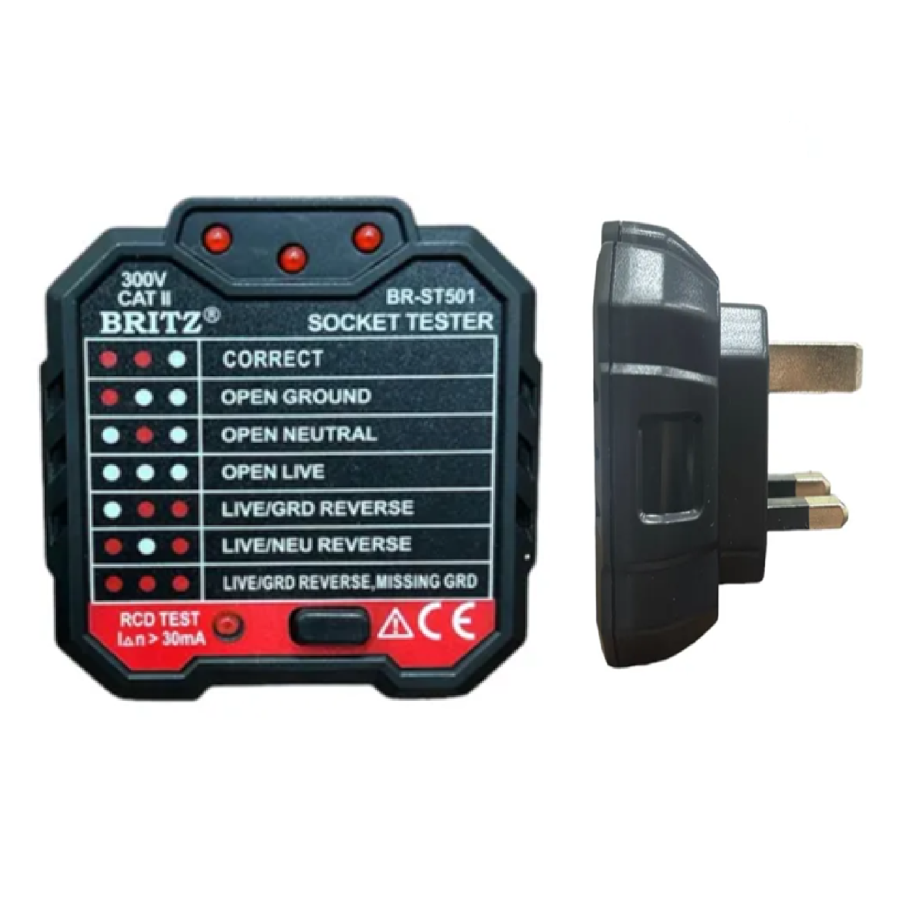 Brtiz ST501 SOCKET TESTER With RCD Test